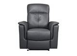 VICTOR power glider recliner in dark grey fabric front view