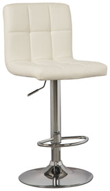 BELLATIER TALL UPH SWIVEL BARSTOOL- BLACK OR WHITE