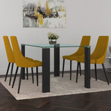 VENICE DINING CHAIR - MUSTARD