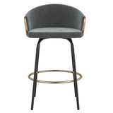 LUNA COUNTER STOOL - GREY