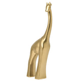 Modern Giraffe 13.5h" Ceramic Decor Sculpture - Gold
