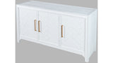 ront view of Blanc 3 door accent cabinet at Couch9 Calgary furniture store