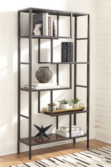 FRANKWELL BOOKCASE - Brown/Black