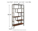 FRANKWELL BOOKCASE - Brown/Black