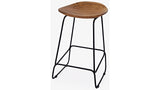 NATURE'S EDGE BACKLESS STOOL - NATURAL