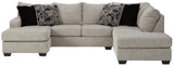 Marliss 2 Pcs Sectional - Storm Color