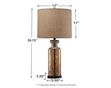 LAURENTIA GLASS TABLE LAMP