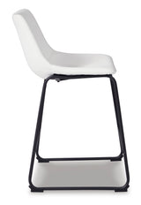 CAMLYN Upholstered Counter stool - White