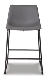 CAMLYN Upholstered Counter stool - Grey