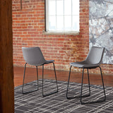 CAMLYN Upholstered Counter stool - Grey