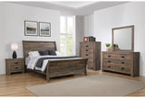 Close-up of Frederick dresser drawers with smooth glide storage detail