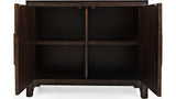 DARK CHEVRON 2-DOOR ACCENT CABINET
