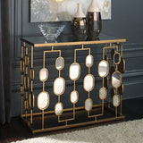 “Mejaci gold sofa console table for stylish home decor in Okotoks”