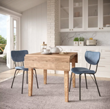 Owen contemporary upholstered dining chair in slate available at Couch9 furniture store in Calgary Alberta