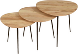 Reeves 3 piece nesting table set for Airdrie living room furniture