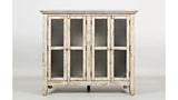 RUSTIC SHORES 4 DOOR HIGH CABINET - SCRIMSHAW