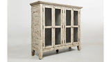 RUSTIC SHORES 4 DOOR HIGH CABINET - SCRIMSHAW