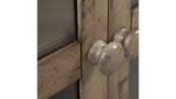 RUSTIC SHORES 4 DOOR HIGH CABINET - WEATHERED GREY