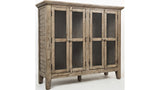 RUSTIC SHORES 4 DOOR HIGH CABINET - WEATHERED GREY