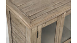 RUSTIC SHORES 4 DOOR HIGH CABINET - WEATHERED GREY
