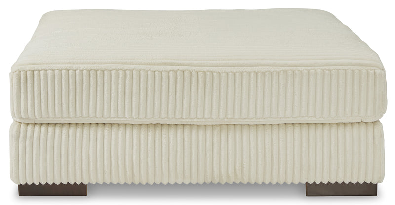 Larco Oversized Accent Ottoman - Ivory