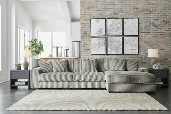 Larco 3-Piece Sectional with Chaise - Fog