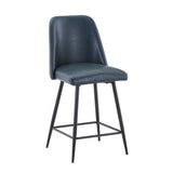 MADDOX UPHOLSTERED counter STOOL - Blueberry