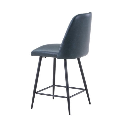 MADDOX UPHOLSTERED counter STOOL - Blueberry