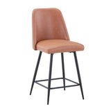MADDOX UPHOLSTERED counter STOOL - Light Brown