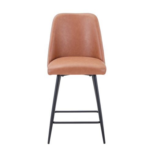 MADDOX UPHOLSTERED counter STOOL - Light Brown