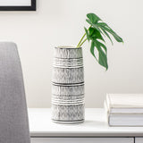 Takara Pattern 9h" Ceramic Taper Vase