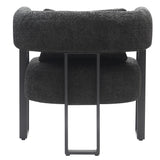 Scarlet Accent Chair - Charcoal Boucle/Black