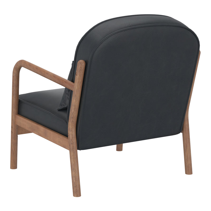 Fani Accent Chair - Black/Walnut