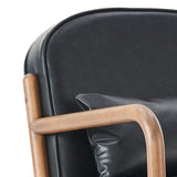 Fani Accent Chair - Black/Walnut