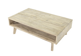 Angled view of Gia lift top coffee table showcasing structure and lift design