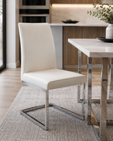 DINO DINING CHAIR ARMLESS - WHITE