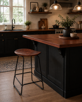 NATURE'S EDGE BACKLESS STOOL - LIGHT CHESTNUT
