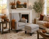 91224 Chair with Ottoman