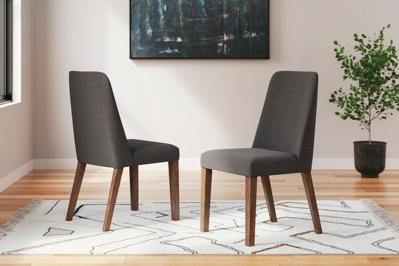 Brooklyn Dining Chair - Charcoal/Brown