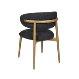 Front view of Milo fabric dining chair at Couch9 Calgary furniture store