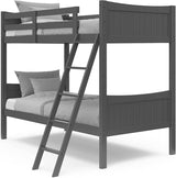 Twin & Twin Bunk Bed Frame - Grey