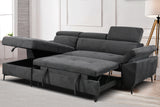 Luccio Sleeper Sectional - LHF Storage Chaise