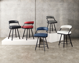 Mandy counter stool in black available in Calgary Airdrie Okotoks Chestermere Cochrane