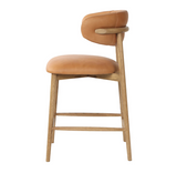 Modern Milo counter stool in leather furniture in Calgary Alberta