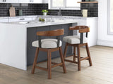 Ralene upholstered swivel barstool available in Calgary Airdrie Okotoks Chestermere Cochrane