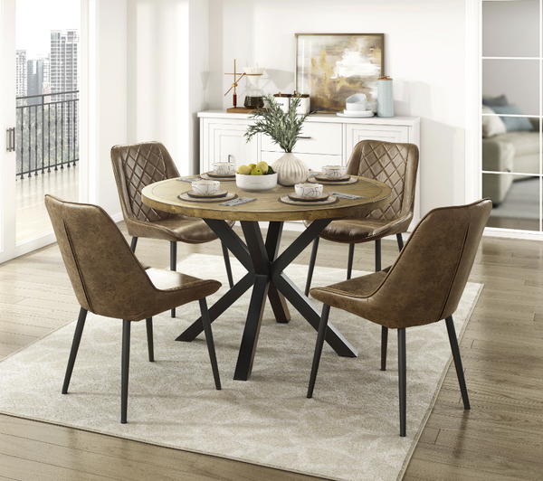 OASIS 5PCS ROUND DINING SET