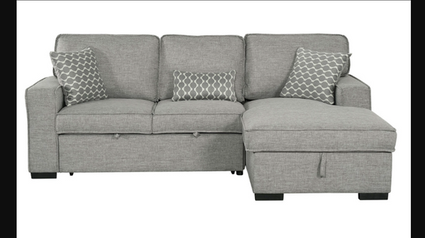 Bolero Sleeper Sectional w/Bed - Right Chaise - Grey
