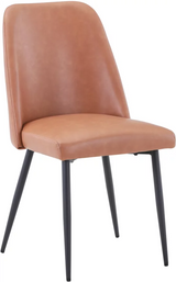 MADDOX UPHOLSTERED DINING CHAIR - Light Brown