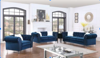 Corey Sofa & Loveseat Package - Blue