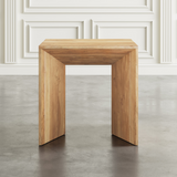 Side view of LUX end table showing elegant and premium design